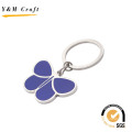 Souvenir Gift Custom Metal Butterfly Key Ring with Color Filled